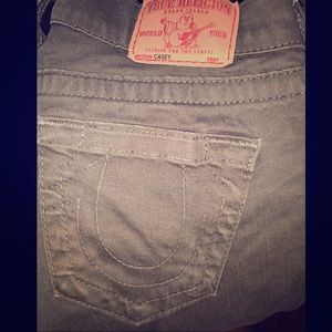 Olive Green True Religion Jeans
